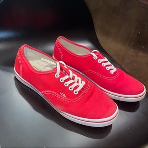 Red Vans! Barely worn